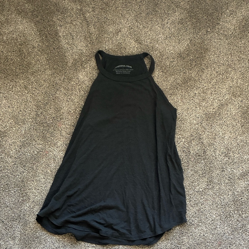 Chic Black Sleeveless Tank Top